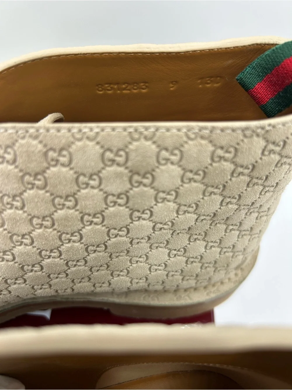 Men's Gucci GG monogram desert boots size 9 fits 10 US made in Italy